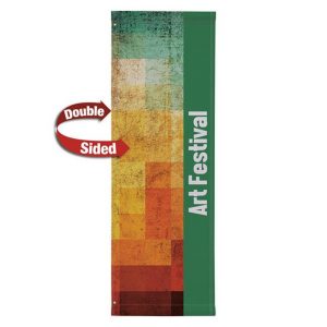 18 Inch Wide Double Sided Pole Banner Only