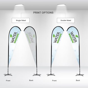 Single or Double-Sided Advertising Teardrop Flag
