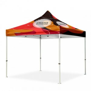 Full color 10′ X 10′ canopy tent sample