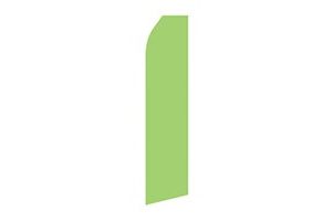 light green solid color feather flag