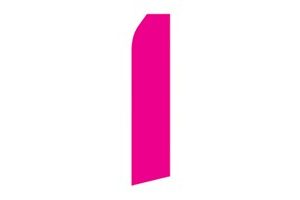 pink solid color feather flag