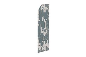 Military feather flag with Army colors