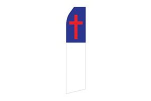 cross feather flag