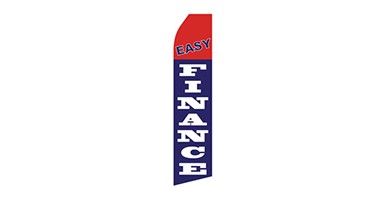 furniture feather flag that says easy finance