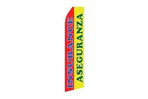 Insurance Aseguranza Feather Flag