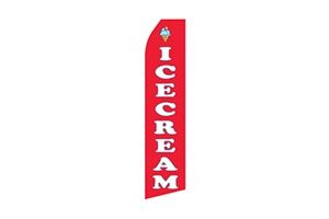 ice cream business stock feather flag