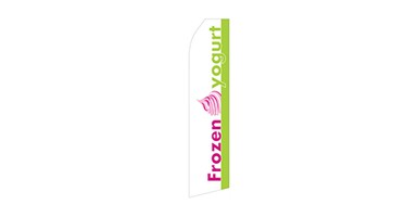 frozen yogurt business stock feather flag