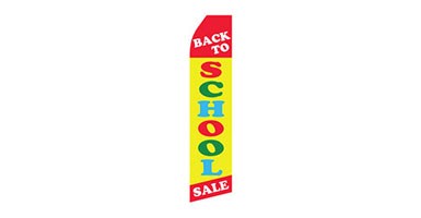 back to school business stock feather flag
